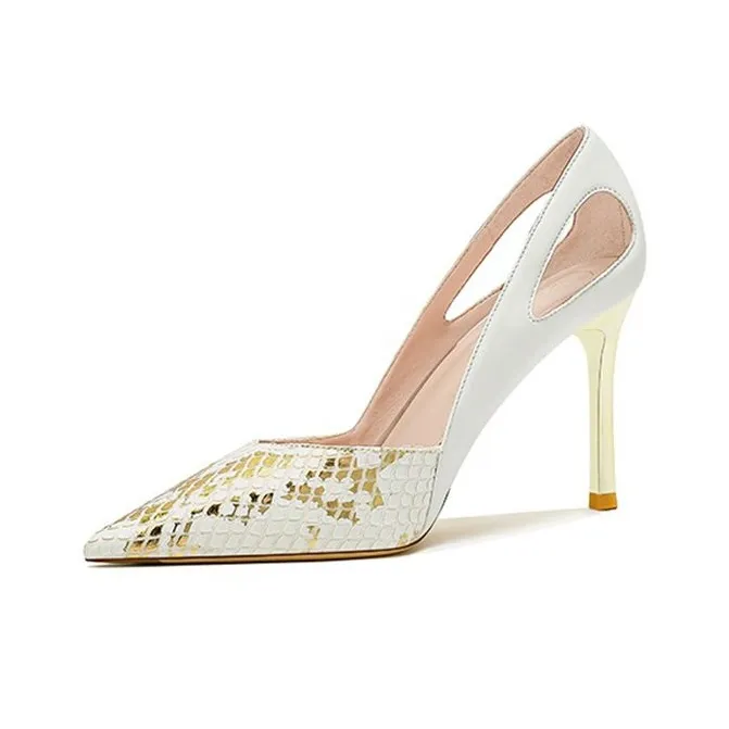 Li Ke Slim Heel High Heels Women's Black-1