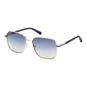 GUESS Metal Square Sunglasses Unisex Dark Blue
