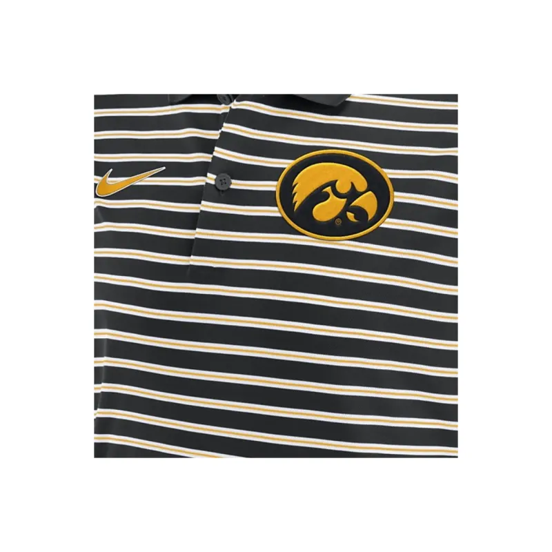 Nike Iowa Hawkeyes Primetime Victory Striped Men's Nike Dri FIT College Polo-2