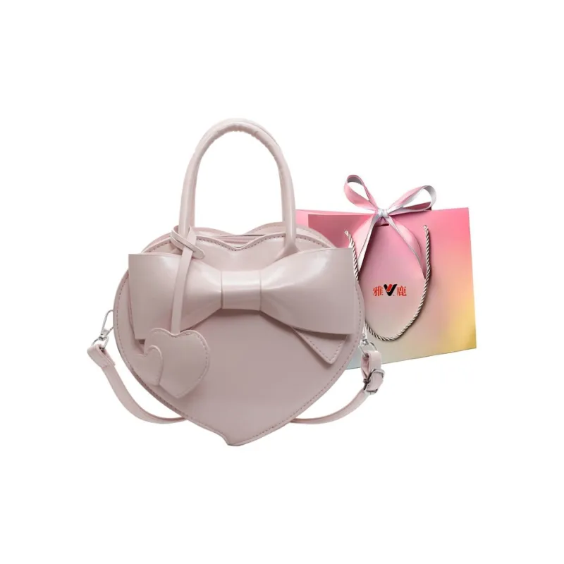 Yalu PU Shoulder Bag, Crossbody Bag, Handbag Regular Women's Black/Ecru/Burgundy/Pink-21