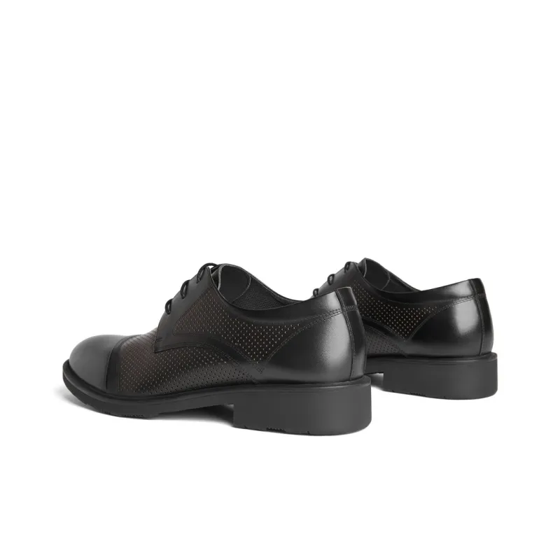 BELLE Dress Shoes Men Low Top Black/Brown-27