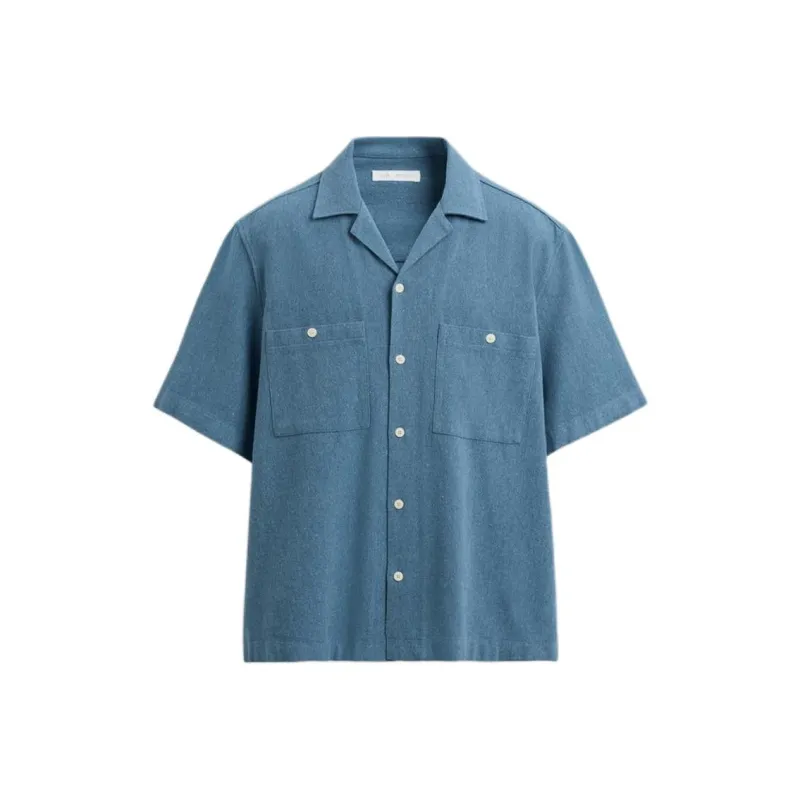 ZARA Shirts Men Indigo-0