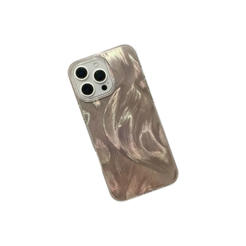 Koman ABS+PC Material Multicolor Feather Yarn Phone Cases Compatible With Apple IPhone 12/13/14/15/16/Pro/Mac-29