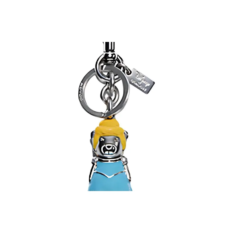 COACH Metal Bag Charm Bag Merch Women's Silver-3