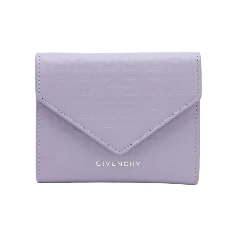 Givenchy Cow Leather Wallet Mini Women's Purple-0