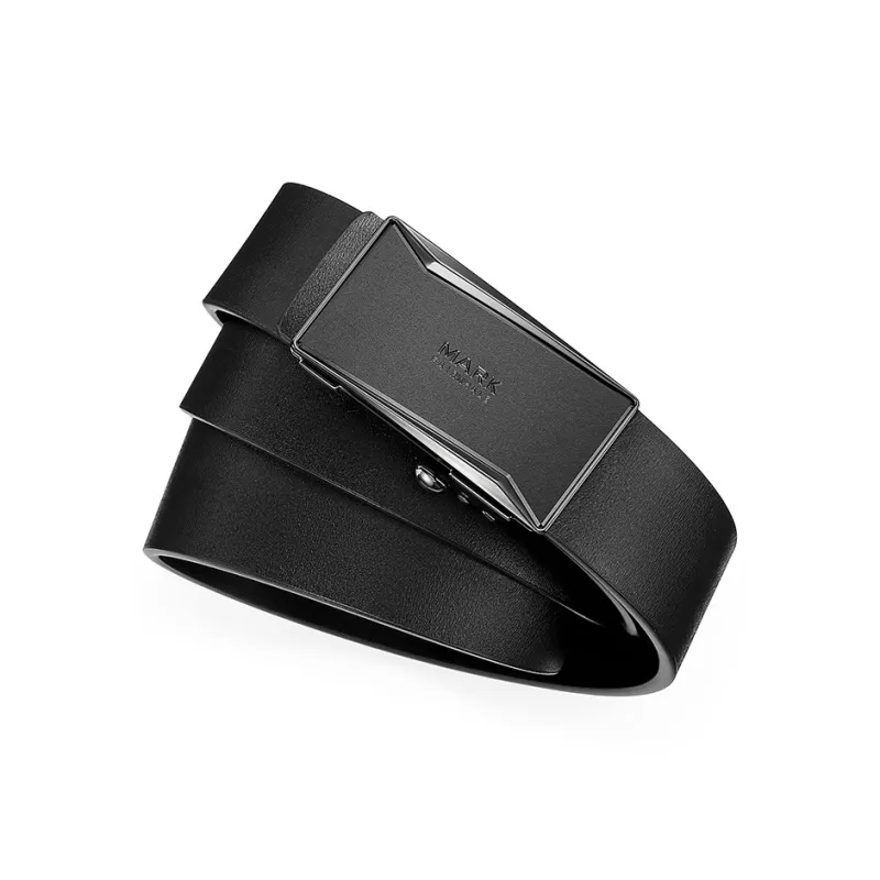FAIRWHALE Genuine Leather Single Layer Automatic Buckle Inner Wearing Business Belt Cow Leather Belts Men's Width 3.4CM-2