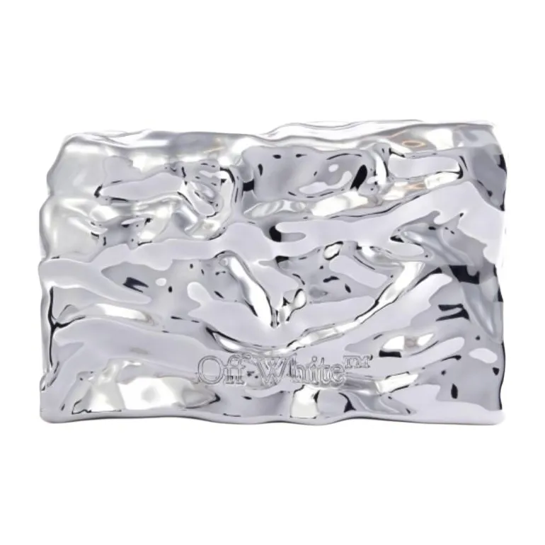 OFF-WHITE Sculpture Crushed Clutch Bag-1