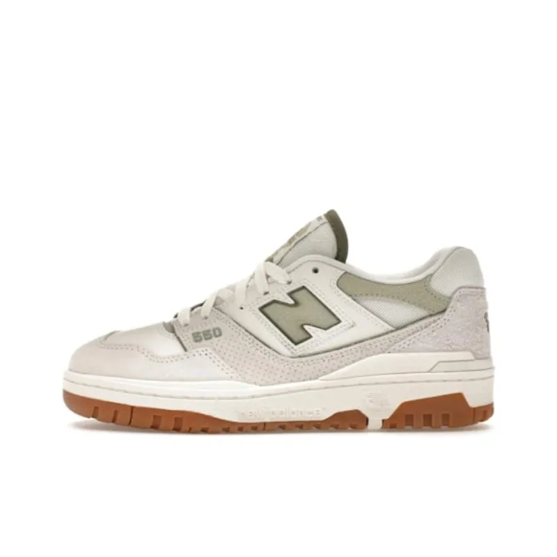 New Balance 550 White Olive Gum Women's-0