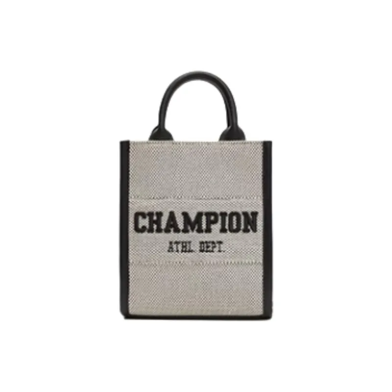 Champion Fabric Tote Bag Shopping Bag Handbag Small Size Women's Brown/Dark Blue/Black/White-12