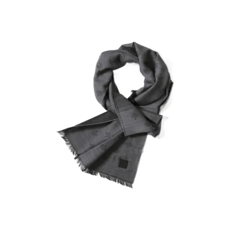 Mulberry Knit Scarves Women's Gray-0