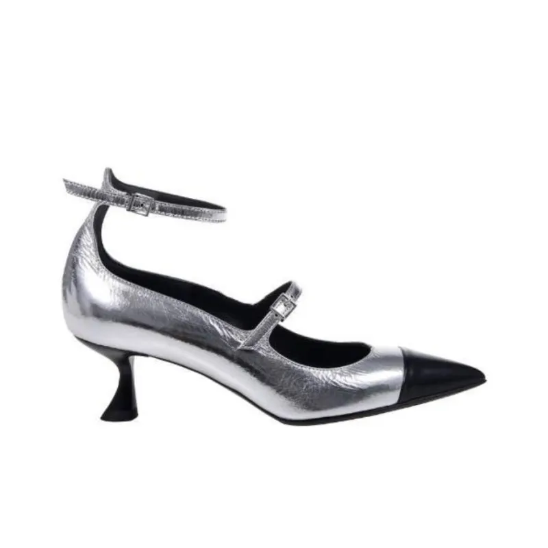 Sergio Levantesi Slim Heel High Heels Women's Silver-1