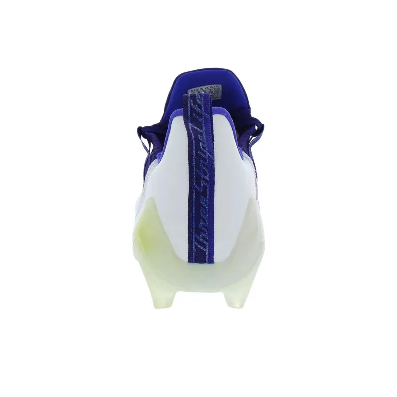 Adidas Adizero Cleats Anti Slip Wear Resistant Soccer Shoes Men's White Purple-4