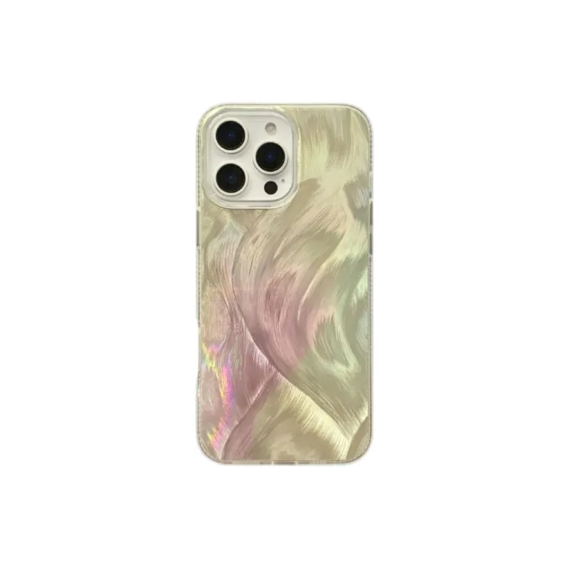 Koman ABS+PC Material Multicolor Feather Yarn Phone Cases Compatible With Apple IPhone 12/13/14/15/16/Pro/Mac-12