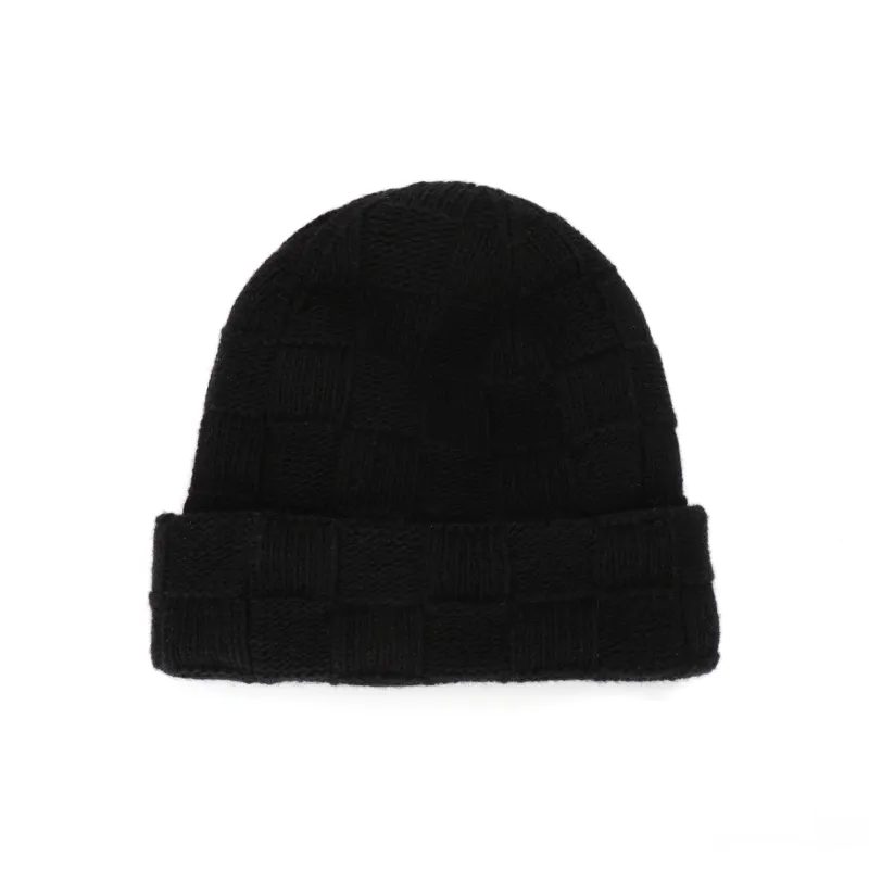 LOUIS VUITTON Wool Beanies Men's Black-1