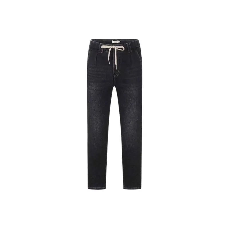 Jeep Jeans Unisex Pure Black Lining Fleece Lined-0