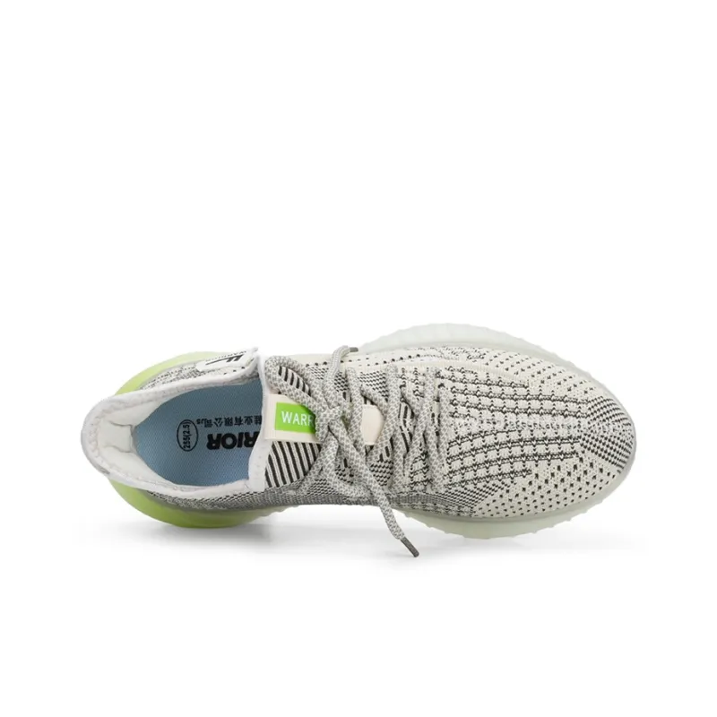Warrior Shock Absorbers With Slip Resistant And Abrasion Resistant Properties Low Top Casual Shoes Men's Beige Green-3