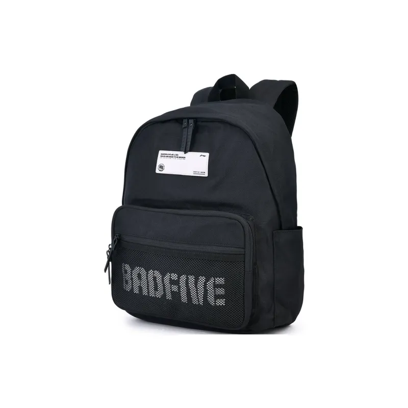 LiNing Polyester Backpack Unisex Black-1