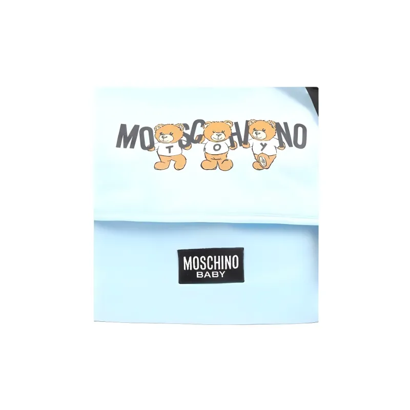 MOSCHINO Logo Printed Foldover Top Changing Bag-2