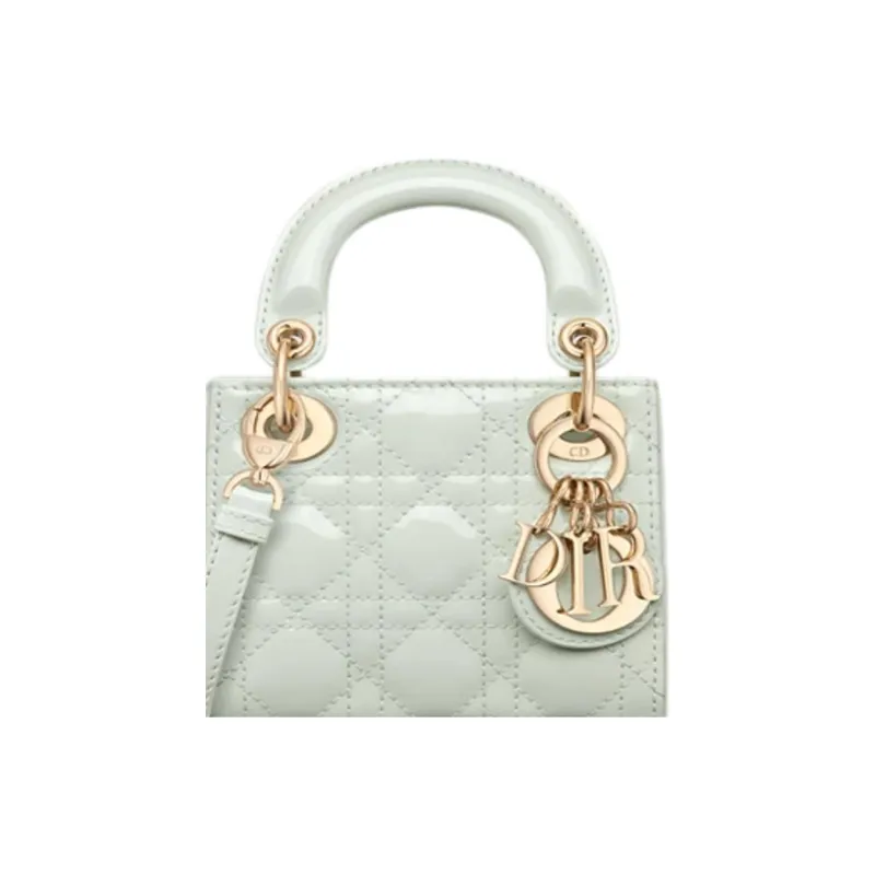 DIOR Lady Dior Calfskin Lady Dior Bag Handbag Mini Women's Light Mint Green-5