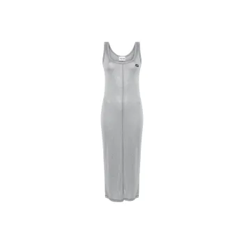 MIU MIU Sleeveless Dress Women's Gray