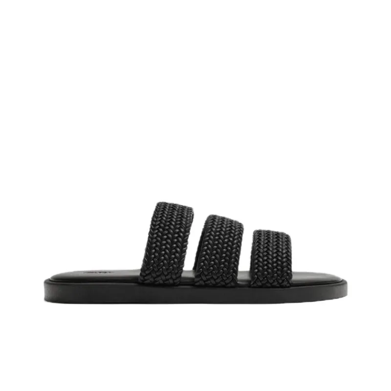 ZARA Abrasion Resistant Slide Slippers Men's Black-1