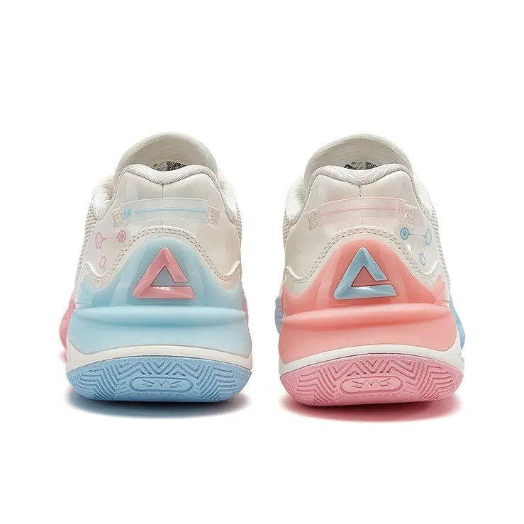 PEAK Taichi Origin 1.0 Slip Resistant And Abrasion Resistant Coverage Low Top Basketball Shoes Men's Blue Pink-2