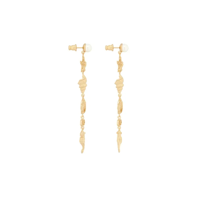 DIOR Metal Earrings Women's Gold-2