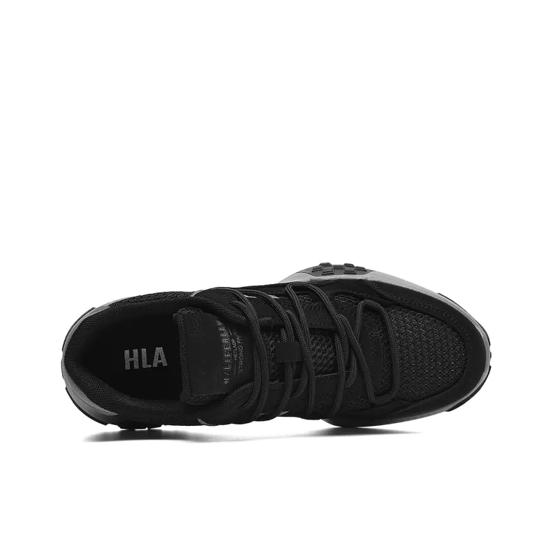 HLA Trendy Height Increasing Wear-Resistant Athletic Shoes Breathable Mesh Running Casual Shoes Men's-2