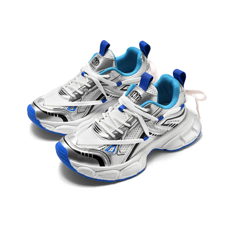 DIKENROK Height Increasing Abrasion Resistant Lightweight Breathable Slip Resistant Low Top Chunky Sneakers Unisex-12
