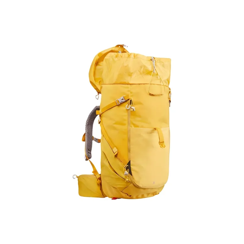 DECATHLON 30L Mountaineering Bag Double Shoulder Outdoor Bag Backpack Polyester Light Ginger Yellow Unisex-1