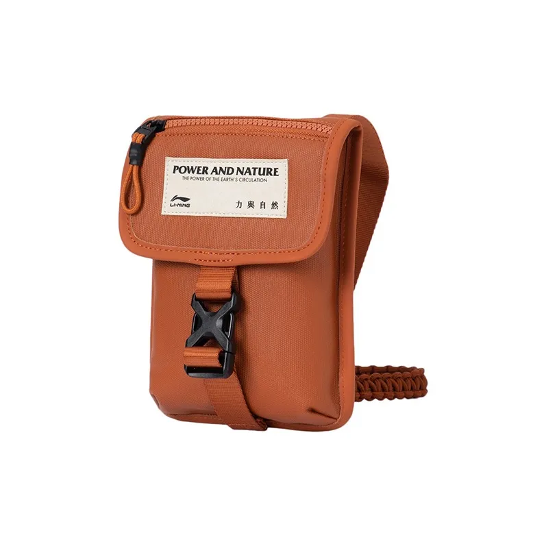 LiNing Urban Outdoor Collection Fabric Crossbody Bags Shoulder Bags Unisex Orange-0