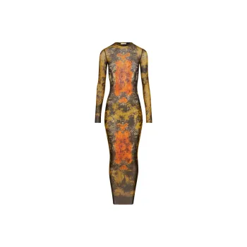Jean Paul Gaultier Long Sleeved Dresses Women's Orange