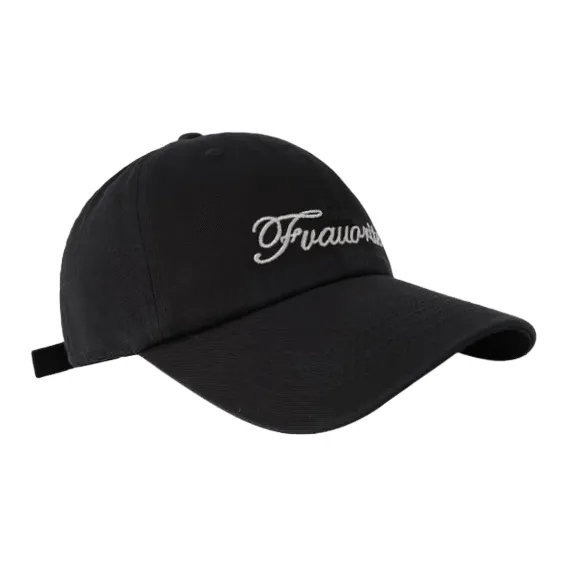 FREE RABBITⅡ Korean Style Trendy Letter Embroidery Accentuates Face Baseball Caps Unisex-3