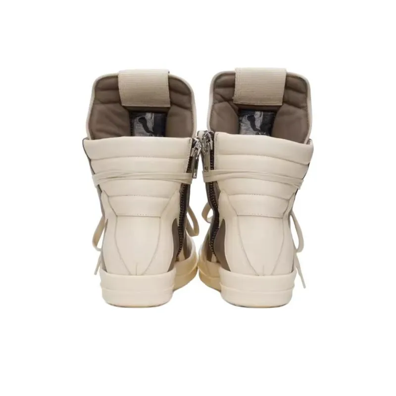 RICK OWENS/RO High Top Skateboard Shoes Men's Brown-2