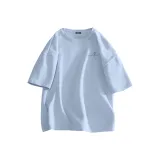 [100% cotton]Glacier Blue (Flower Language Line Chest Logo)