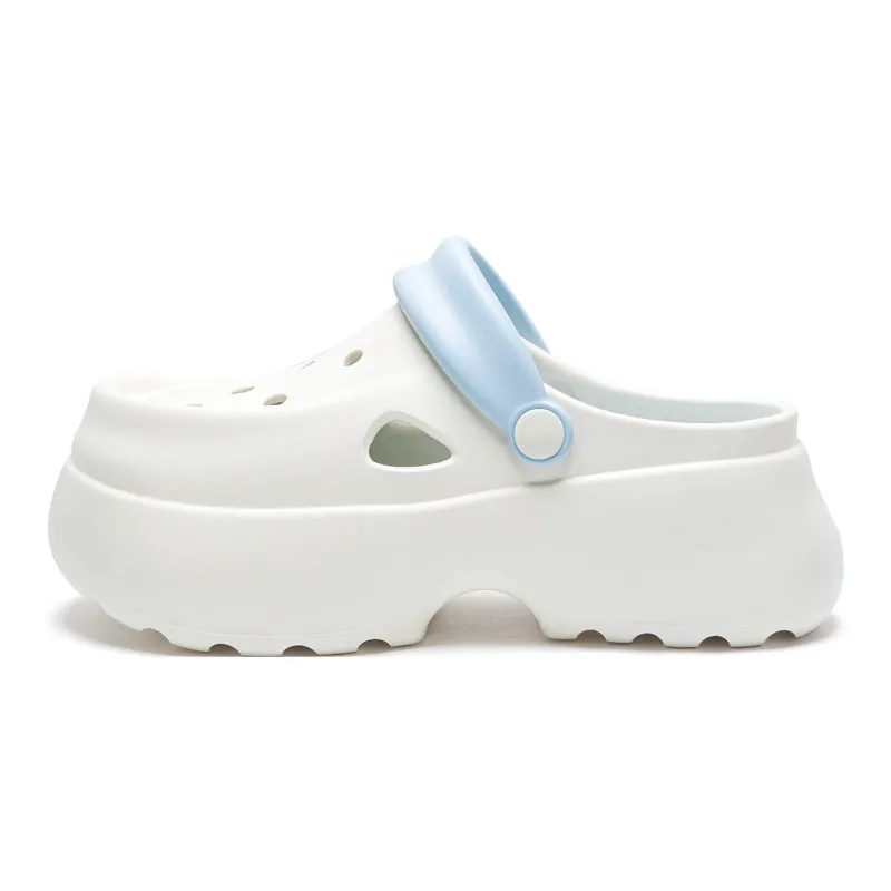 Soft Dopamine Dressing Platform Clogs, Summer Air EVA Height Increasing Versatile Urban Chic Style Slippers, Women's-7