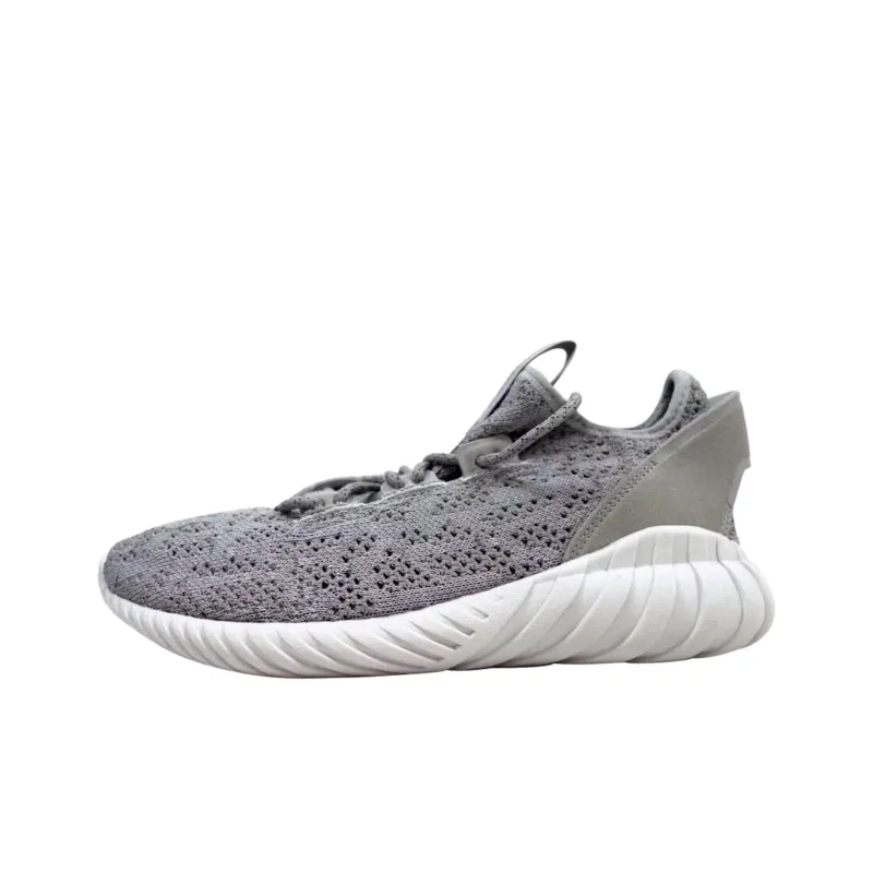 Adidas TUBULAR DOOM SOCK Abrasion Resistant Low Top Casual Running Shoes Women's Gray White-0