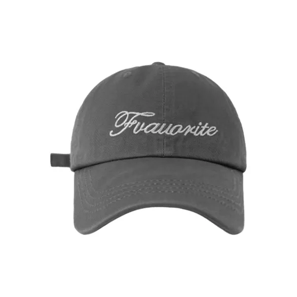 FREE RABBITⅡ Korean Style Trendy Letter Embroidery Accentuates Face Baseball Caps Unisex-8