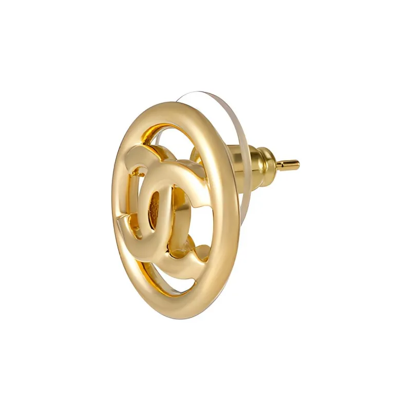 CHANEL Pre Owned 1997 Cc Turn lock Clip on Earrings-3