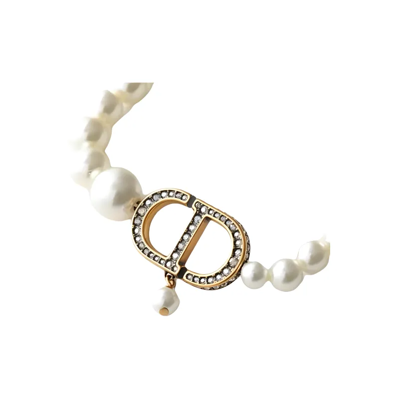 DIOR Crystal Bracelets Women's Gold-1