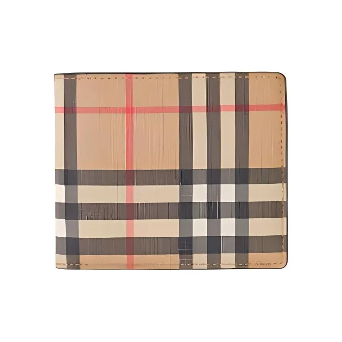 Burberry Canvas Card Holder Wallet Men's Archive Beige-0