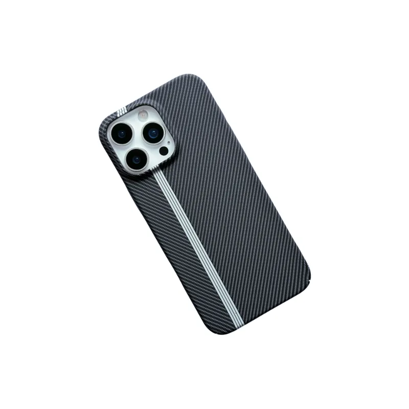 Koman TPU Material Twill Kevlar Carbon Fiber Texture Phone Cases Compatible With Apple IPhone 12/13/14/15/16/Pro/Mac-7