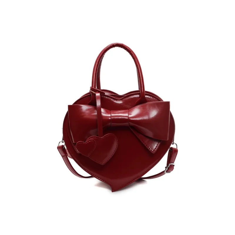 Yalu PU Shoulder Bag, Crossbody Bag, Handbag Regular Women's Black/Ecru/Burgundy/Pink-15