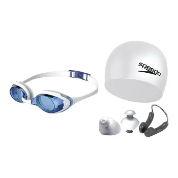 Speedo Swimming Sets Rubber, Silicone Unisex Blue White