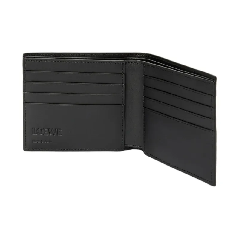LOEWE Puzzle Cow Leather Wallet Men's Dye Indigo & Heather Gray-2