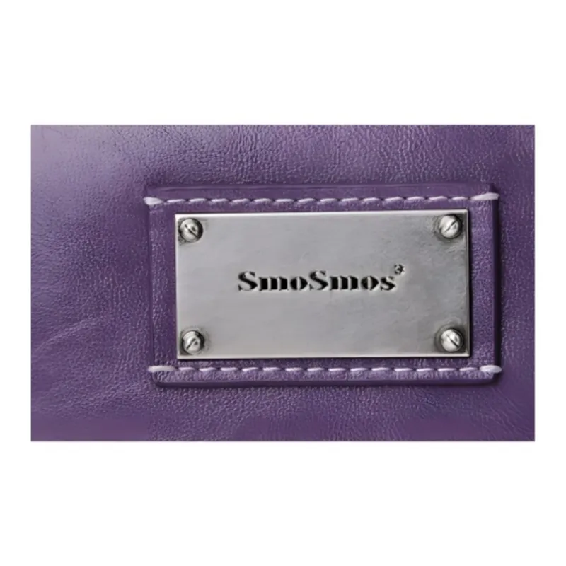 MCMIKO Cow Leather With Polyurethane And Synthetic Leather Shoulder Bag Women's Purple-4