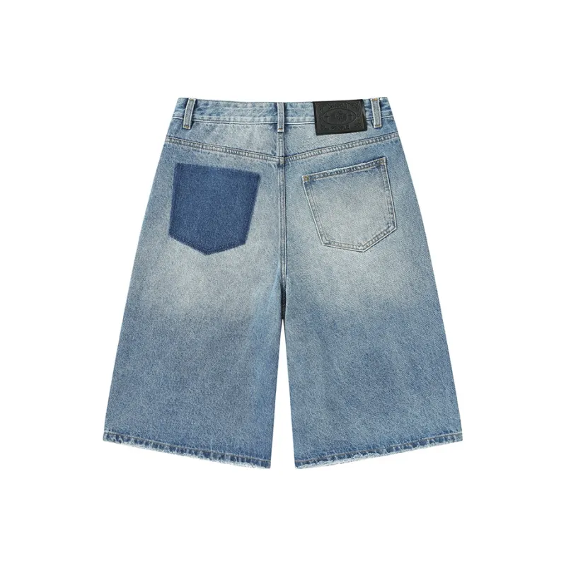 DANGEROUSPEOPLE Denim Shorts Unisex Blue-1