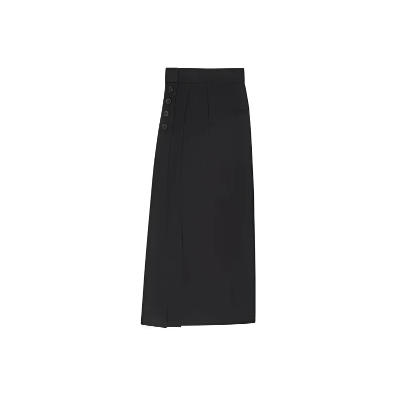 SAINT LAURENT Pleated Cropped Wool Trousers-2