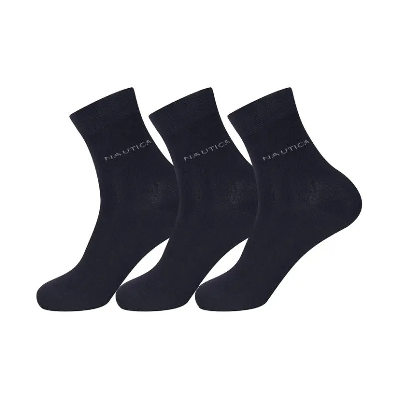 NAUTICA UNDERWEAR Mid Calf Socks Men's 3 Pack-17