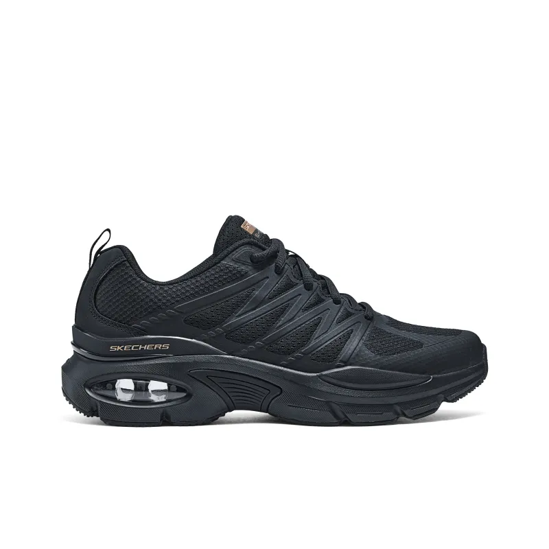 Skechers Cushioning Wear Resistant Low Top Casual Shoes Men's Black-1